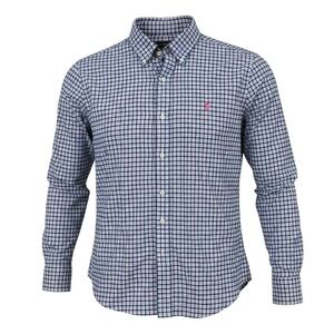 Ralph Lauren Mens flannel Gingham Button Down Shirt Pink Pony Logo Casual Size M